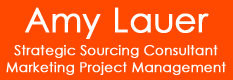 Amy Lauer Strategic Sourcing Consultant, Marketing Communications